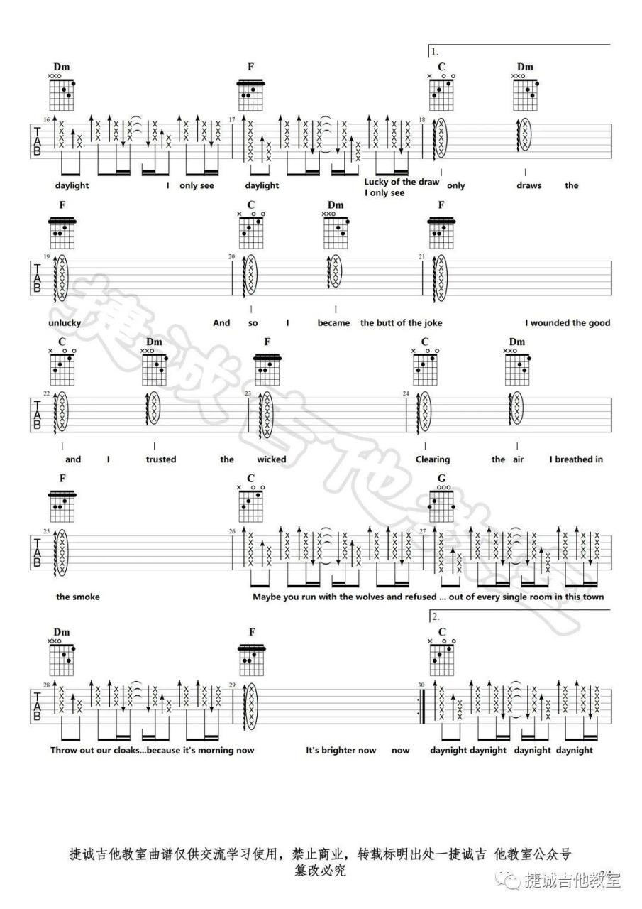 taylor swiftDay吉他谱,简单原版指弹曲谱,taylo高清六线谱图片